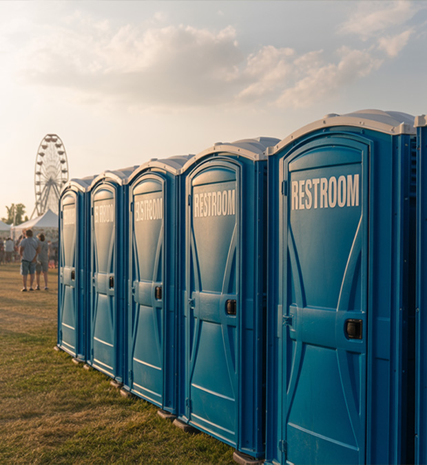 Restroom Rental Setup in Torrance